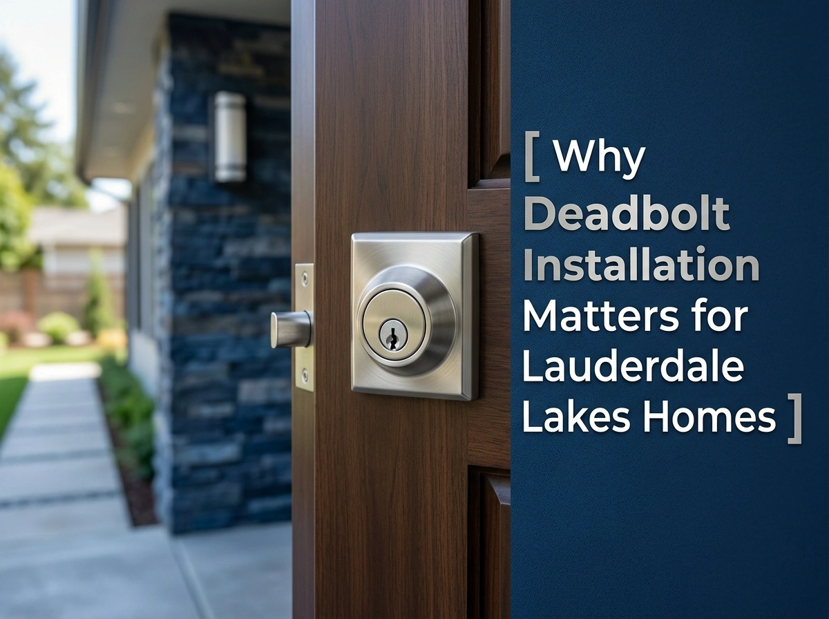 Why Deadbolt Installation Matters for Lauderdale Lakes Homes