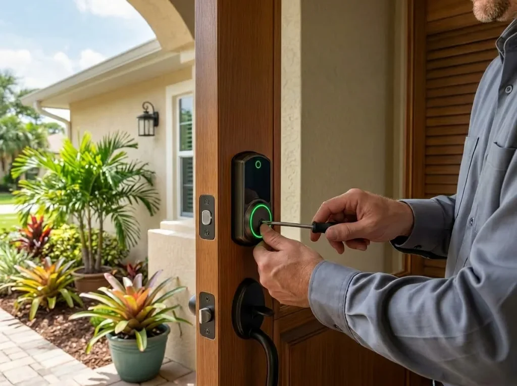 Smart Lock Installation in Lauderdale Lakes Home
     
